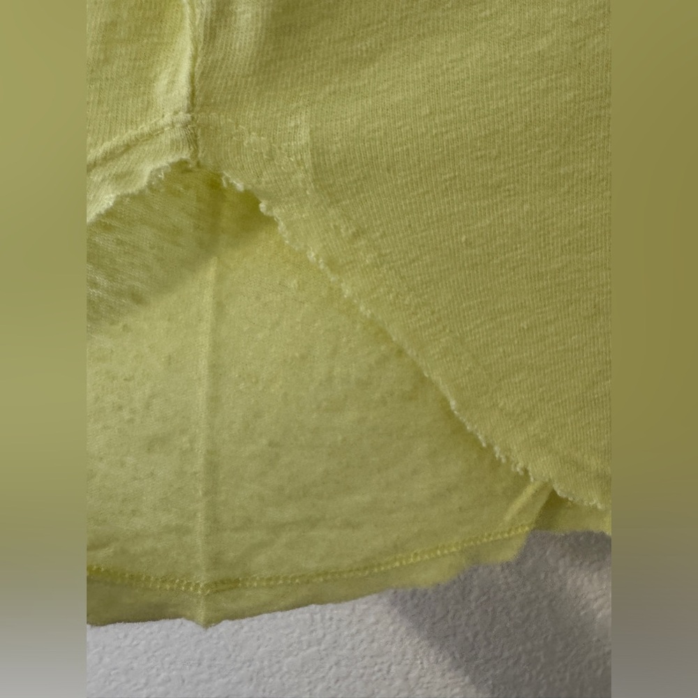 NWT Revolve Bobi Pale Yellow Long Sleeve Shirt M - Picture 5 of 5
